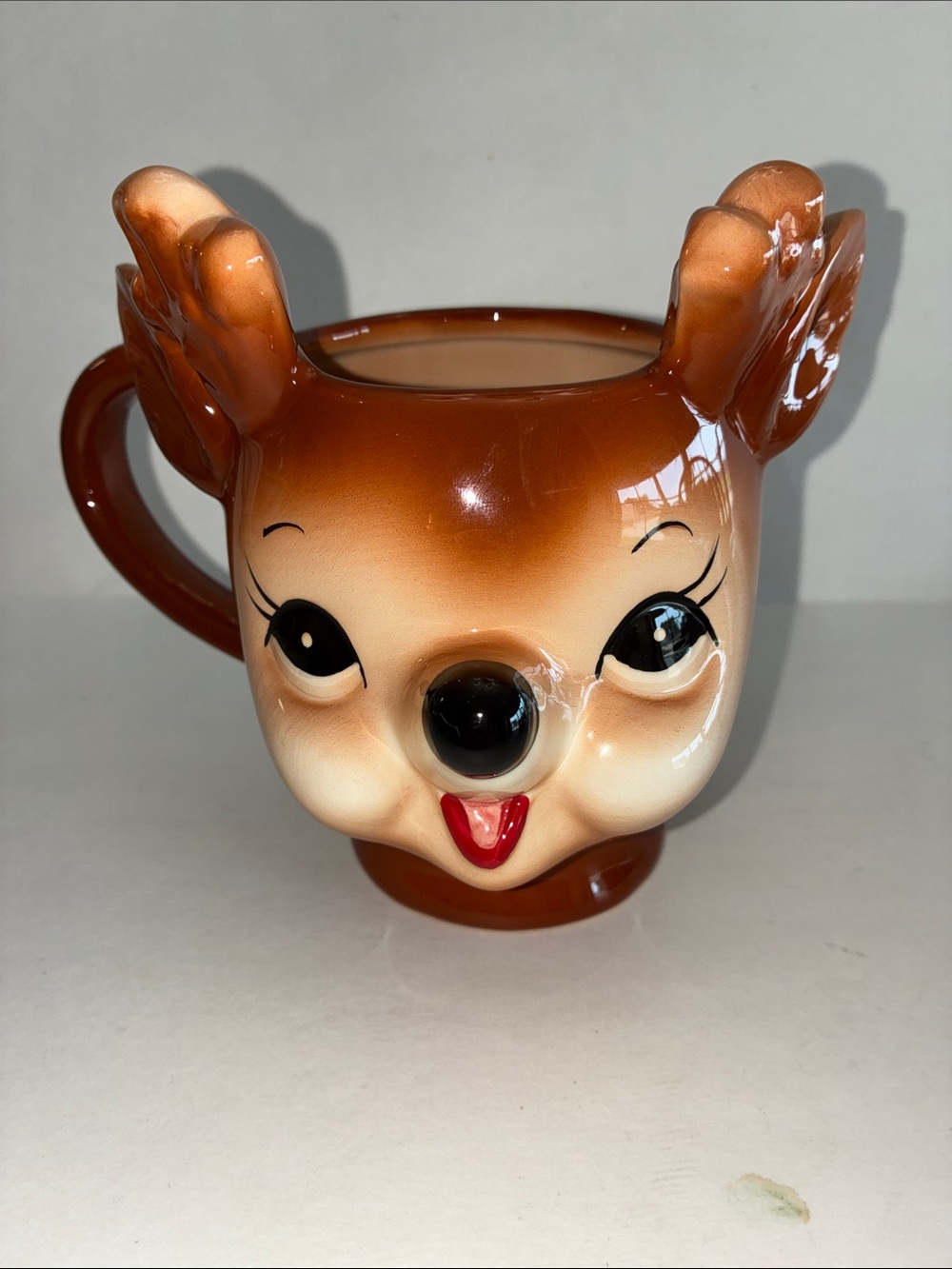 Pottery Barn Chubby Face Reindeer Mug